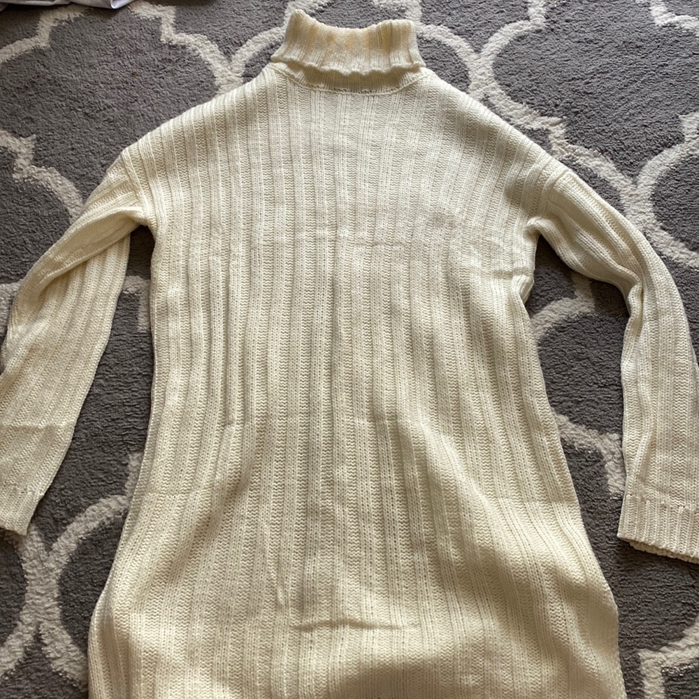 Cream/Ivory/White Sweater Dress
